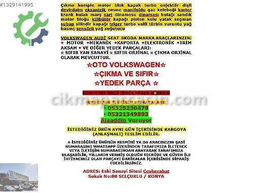 Volkswagen Golf Bağlantı Braketi 036199275E çıkma parça