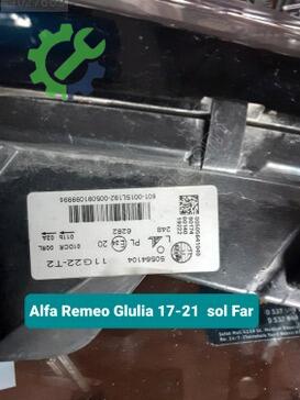 Alfa Romeo Giulietta Sol Ön Far 17-21 çıkma parça