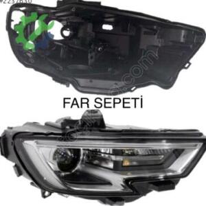 AUDİ A3 SAĞ FAR KASASI SIFIR 2017-2019 UYUMLU