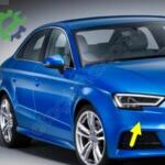 Audi A3 sağ far yıkama kapağı