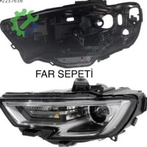 AUDİ A3 SOL FAR KASASI SIFIR 2017-2019 UYUMLU