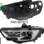 AUDİ A3 SOL FAR KASASI SIFIR 2017-2019 UYUMLU