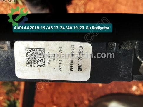 Audi A4 Su Radyatörü çıkma parça