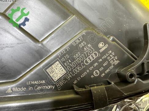 Audi A5 Sağ Ön Far 8W6941006C çıkma parça