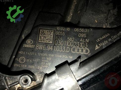 Audi A5 LED Far 8W6941033D çıkma parça