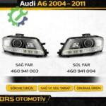 AUDİ A6 2004 2011SAĞ SOL FAR 4G0941003 4G0941004