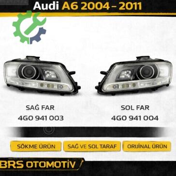 Audi A6 Sol Ön Far çıkma parça