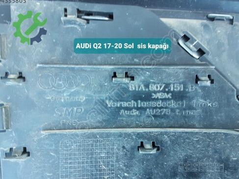 Audi Q2 Sis Kapağı 17-20 çıkma parça