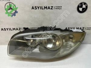 BMW 1 SERİSİ E87 SOL FAR ORJİNAL DÜZ TİP 63117193387