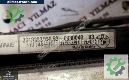 BMW 3 Serisi Su Radyatörü çıkma parça