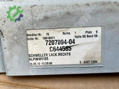 BMW 5 Serisi Sağ Marşpiyel Sacı NO156 çıkma parça