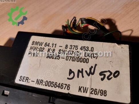 1996 BMW 5 Serisi Klima Kontrol Paneli Çıkma Parça Ankara
