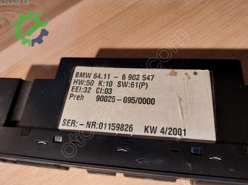 1998 BMW 5 Serisi Klima Kontrol Paneli Çıkma Parça Ankara