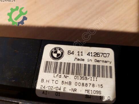 BMW 3 Serisi Klima Kontrol Paneli 4126707 çıkma parça