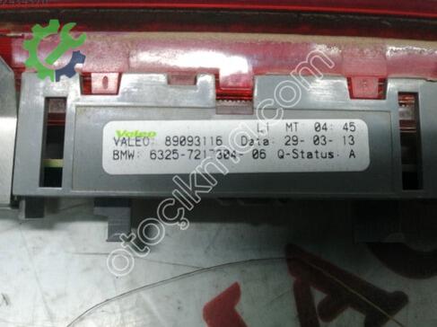 BMW X3 Fren Lambası 63257217304 çıkma parça
