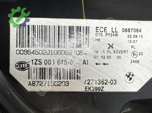 BMW X6 Xenon Far 63117287010 çıkma parça