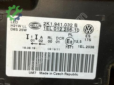 Volkswagen Caddy Xenon Far 2K1941032B çıkma parça