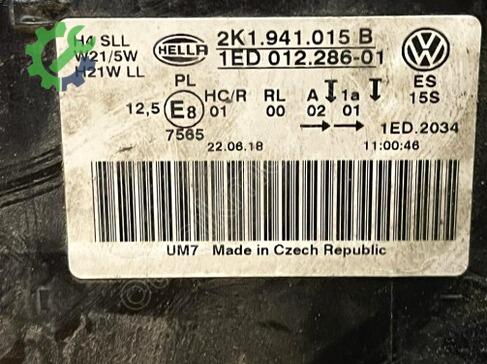 Volkswagen Caddy Sol Ön Far 2K1941015B çıkma parça
