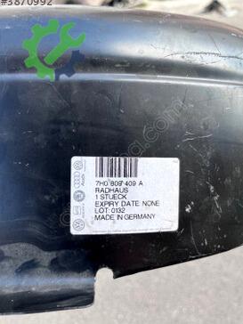 Volkswagen Transporter Çamurluk Sacı 7H0809409A çıkma parça