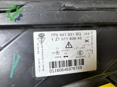 Porsche Cayenne Sol Ön Far 7P5941031BQ çıkma parça