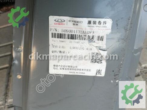 Chery Tiggo Frangart 509001132AADYJ çıkma parça
