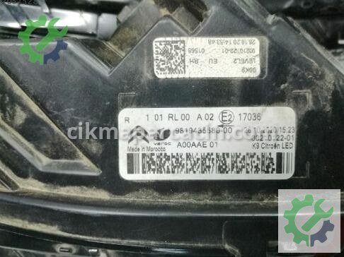 Citroen Berlingo Gündüz Farı 821943558000 çıkma parça