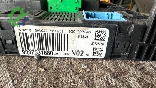 Citroen C-Elysee Sigorta Kutusu 9807531680 çıkma parça
