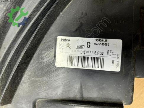 Citroen C-elysee Sol Ön Far 9675140080 çıkma parça