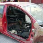Citroen C2 sağ arka çamurluk kesme orjinal çıkma