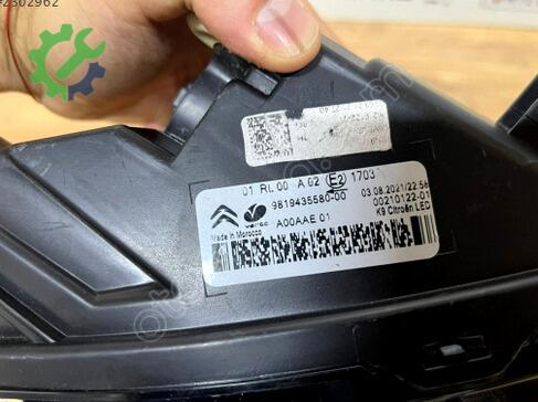 Citroen C3 Gündüz Farı (DRL) 9819435680 çıkma parça