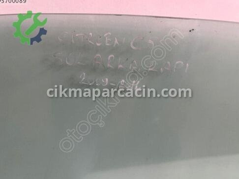 Citroen C5 Sol Arka Kapı Camı çıkma parça