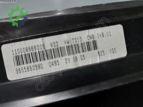 Citroen Xsara Km Saati 9655660980 çıkma parça