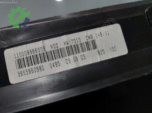 Citroen Xsara Km Saati 9655660980 çıkma parça
