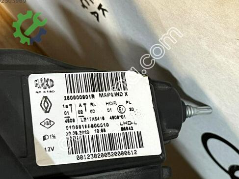 Renault Clio Sol Ön Far 260600901R çıkma parça