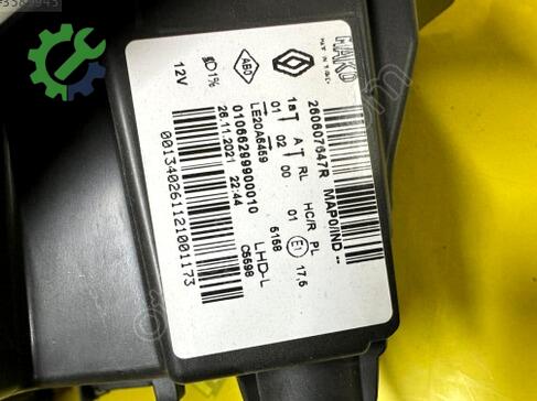Renault Clio Far 260107933R çıkma parça