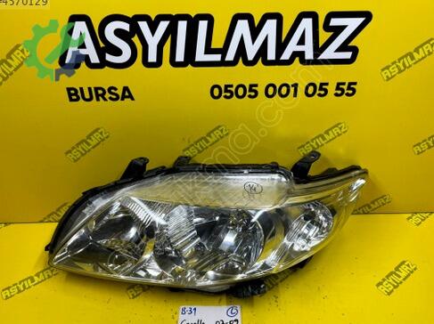 Toyota Corolla Sol Ön Far çıkma parça