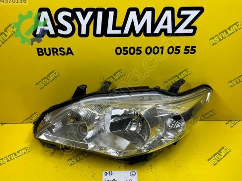Toyota Corolla Sol Ön Far çıkma parça