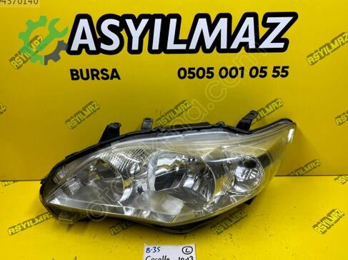 Toyota Corolla Sol Ön Far çıkma parça