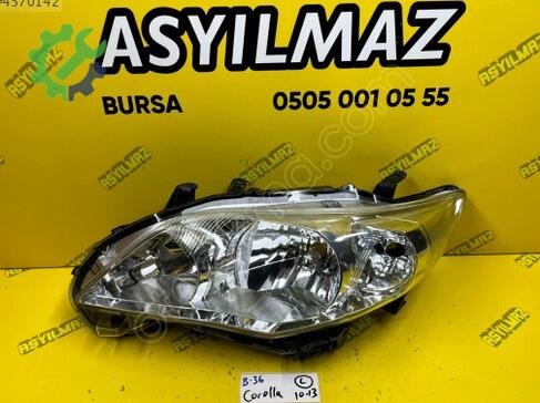 Toyota Corolla Sol Ön Far çıkma parça