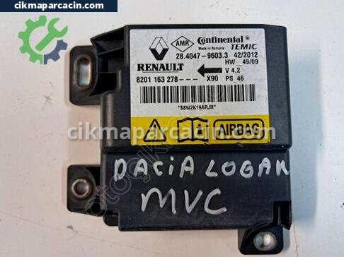 Dacia Logan Airbag Beyni (SRS) çıkma parça
