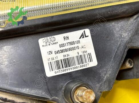 Fiat Bravo Sağ Sis Farı 51775551 çıkma parça