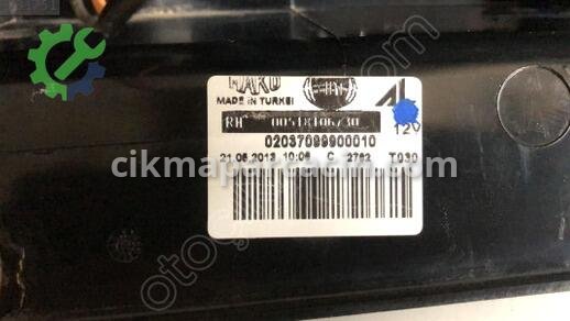 Fiat Doblo Sağ Arka Stop 02037099900010 çıkma parça