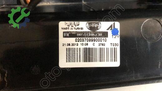 Fiat Doblo Sağ Arka Stop 02037099900010 çıkma parça