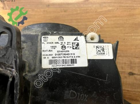 Fiat Egea Sol Ön Far 52157293 çıkma parça