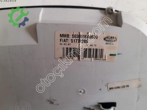 Fiat Linea Gösterge Saati 51778285 çıkma parça