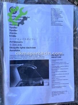 Volkswagen Golf Arka Cam 5G0071644GRU çıkma parça