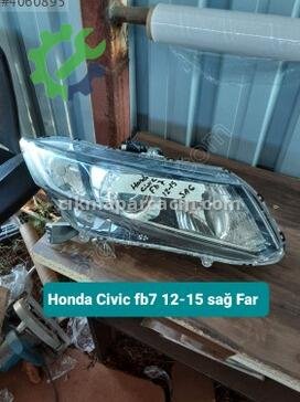 Honda Civic Sağ Ön Far 12-15 çıkma parça