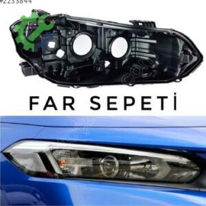 HONDA CİVİC SAĞ FAR KASASI DÜZ TİP SIFR 2020-2023 UYUMLU