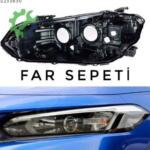 HONDA CİVİC SOL FAR KASASI DÜZ TİP SIFIR 2020-2023 UYUMLU