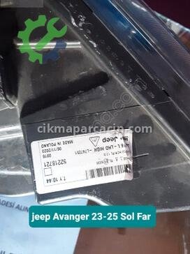 Jeep Avenger Far 23-25 çıkma parça
